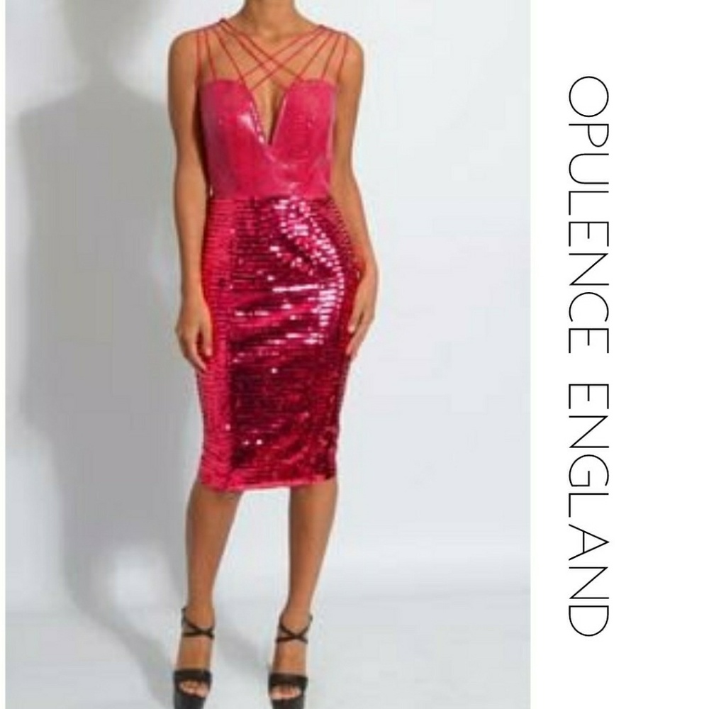 Pink Sequin Dress